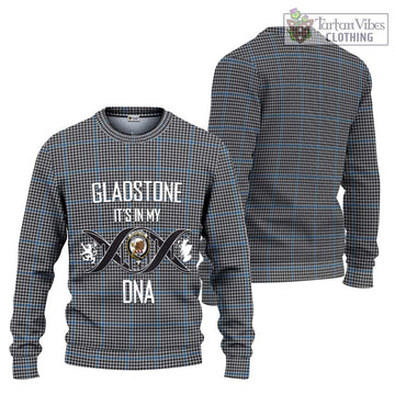 Gladstone Tartan Ugly Sweater with Family Crest DNA In Me Style Unisex - Tartan Vibes Clothing