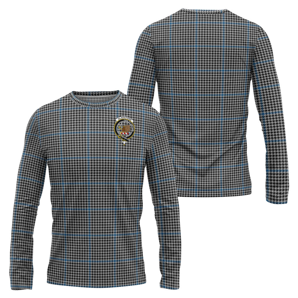 Gladstone Tartan Long Sleeve T-Shirt with Family Crest Unisex - Tartan Vibes Clothing