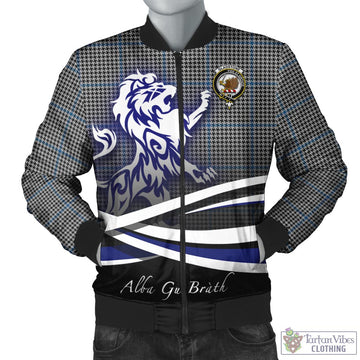Gladstone Tartan Bomber Jacket with Alba Gu Brath Regal Lion Emblem Unisex - Tartan Vibes Clothing