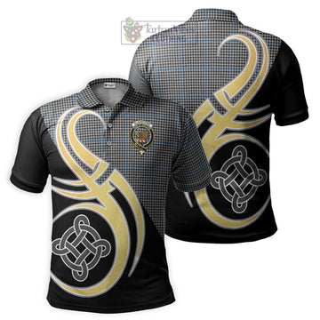 Gladstone Tartan Polo Shirt with Family Crest and Celtic Symbol Style Kid - Tartan Vibes Clothing