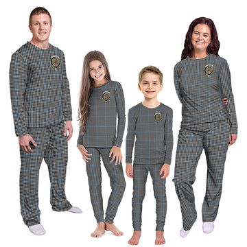 Gladstone Tartan Pajamas Family Set with Family Crest Kid - Tartan Vibes Clothing