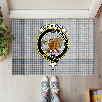 Gladstone Tartan Rubber Doormat with Family Crest L 60*90cm - Tartan Vibes Clothing