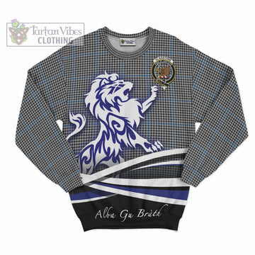 Gladstone Tartan Sweatshirt with Alba Gu Brath Regal Lion Emblem - Tartan Vibes Clothing