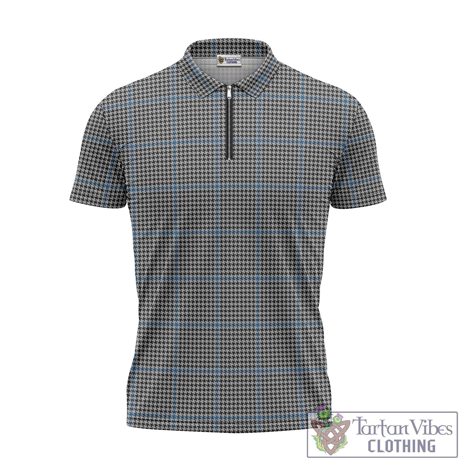Gladstone Tartan Zipper Polo Shirt - Tartan Vibes Clothing