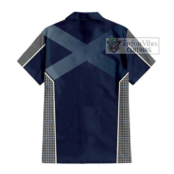 Gladstone Tartan Hawaiian Shirt with Family Crest and Lion Rampant Vibes Sport Style - Tartan Vibes Clothing
