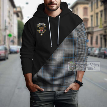 Gladstone Tartan Hoodie with Family Crest and Military Logo Style - Tartan Vibes Clothing