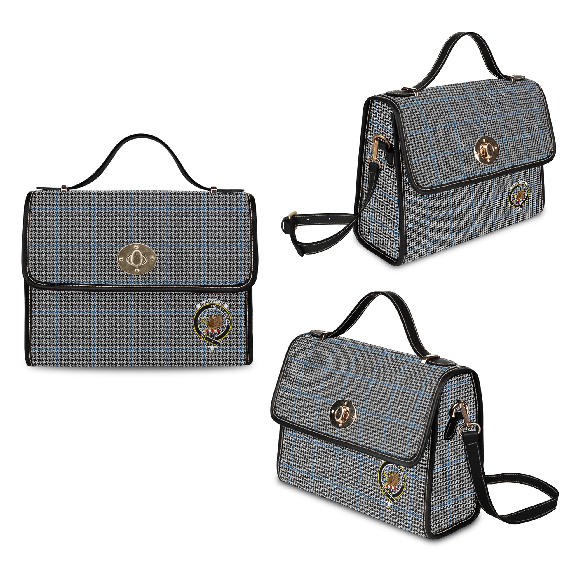 gladstone-tartan-leather-strap-waterproof-canvas-bag-with-family-crest
