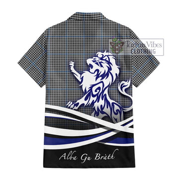 Gladstone Tartan Hawaiian Shirt with Alba Gu Brath Regal Lion Emblem - Tartan Vibes Clothing