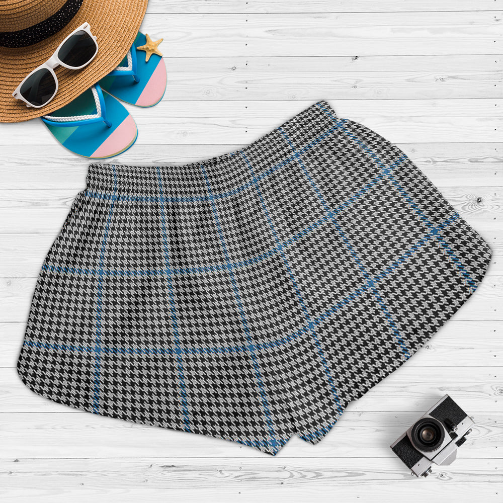 Gladstone Tartan Womens Shorts with Family Crest - Tartan Vibes Clothing