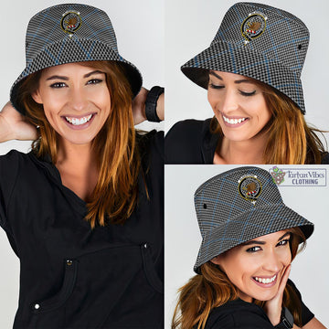 Gladstone Tartan Bucket Hat with Family Crest - Tartan Vibes Clothing