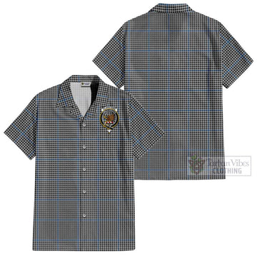 Gladstone Tartan Cotton Hawaiian Shirt with Family Crest - Tartan Vibes Clothing
