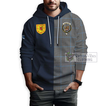 Gladstone Tartan Hoodie Alba with Scottish Lion Royal Arm Half Style - Tartan Vibes Clothing