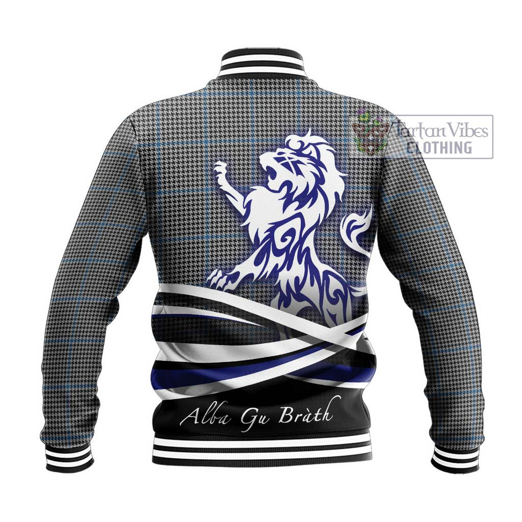 Gladstone Tartan Baseball Jacket with Alba Gu Brath Regal Lion Emblem - Tartan Vibes Clothing