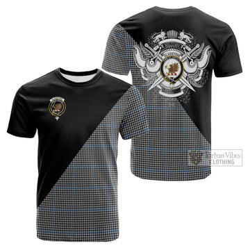 Gladstone Tartan Cotton T-shirt with Family Crest and Military Logo Style Kid's Shirt - Tartan Vibes Clothing