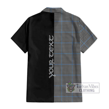 Gladstone Tartan Hawaiian Shirt with Family Crest and Half Of Me Style - Tartan Vibes Clothing