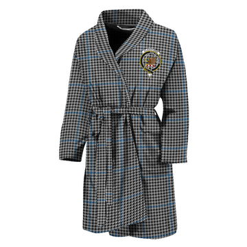 Gladstone Tartan Bathrobe with Family Crest Unisex M - Tartan Vibes Clothing