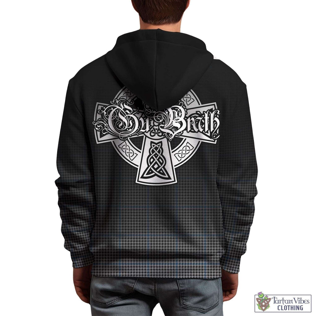 Gladstone Tartan Hoodie Featuring Alba Gu Brath Family Crest Celtic Inspired - Tartan Vibes Clothing