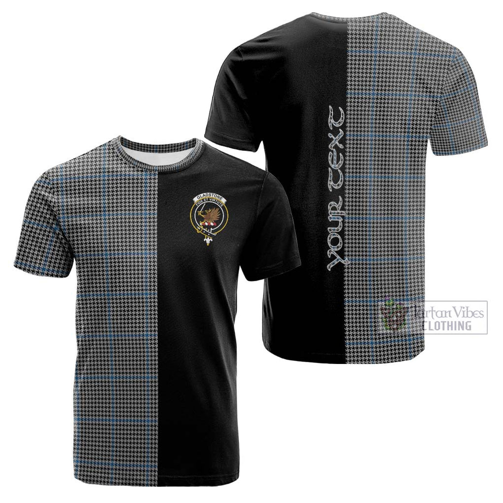 Tartan Vibes Clothing Gladstone Tartan Cotton T-shirt with Family Crest and Half Of Me Style