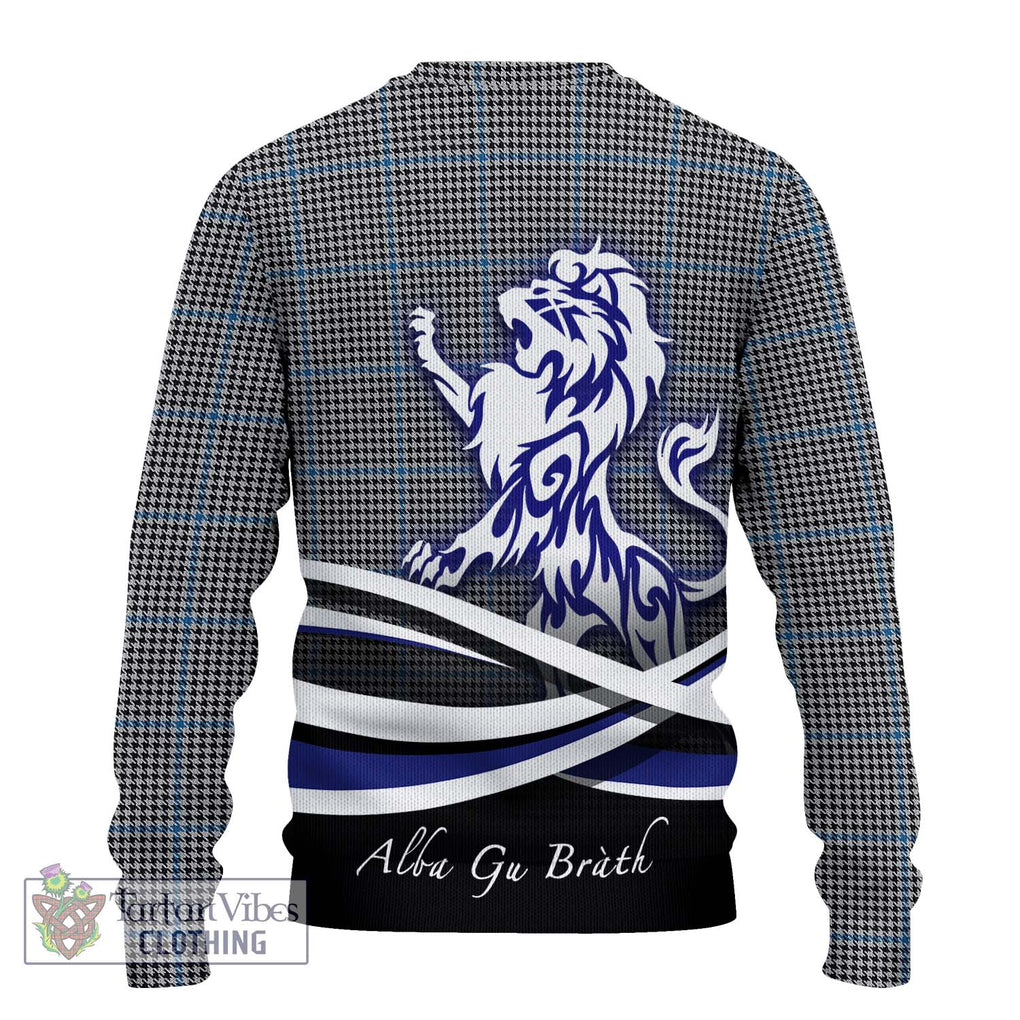 Gladstone Tartan Ugly Sweater with Alba Gu Brath Regal Lion Emblem - Tartan Vibes Clothing