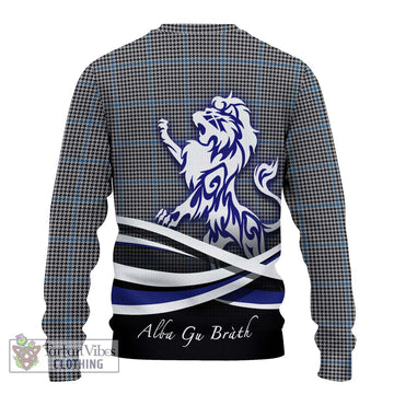 Gladstone Tartan Ugly Sweater with Alba Gu Brath Regal Lion Emblem - Tartan Vibes Clothing