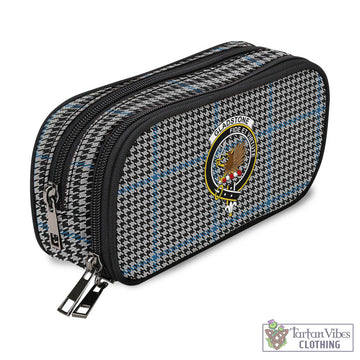 Gladstone Tartan Pen and Pencil Case with Family Crest - Tartan Vibes Clothing