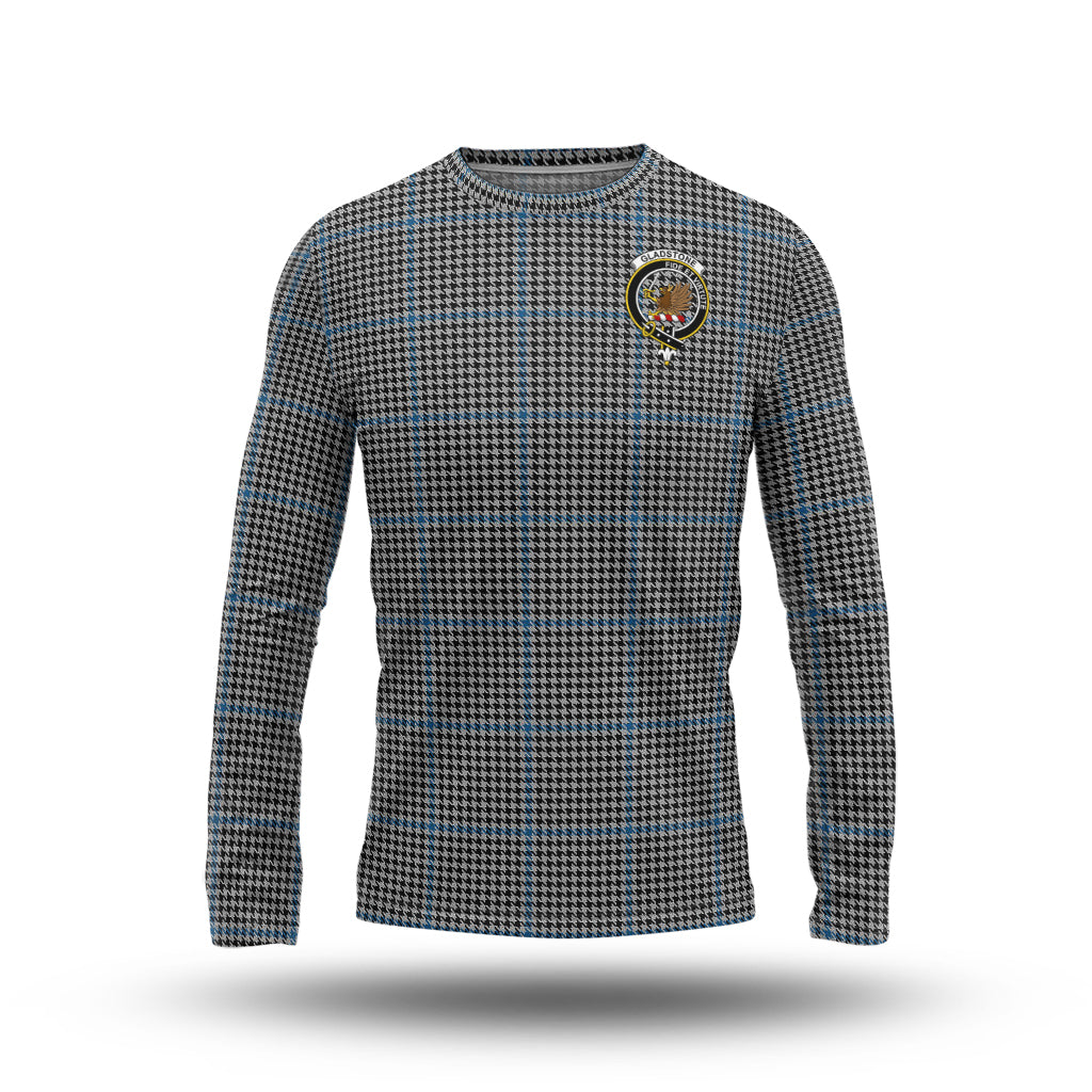 Gladstone Tartan Long Sleeve T-Shirt with Family Crest - Tartan Vibes Clothing