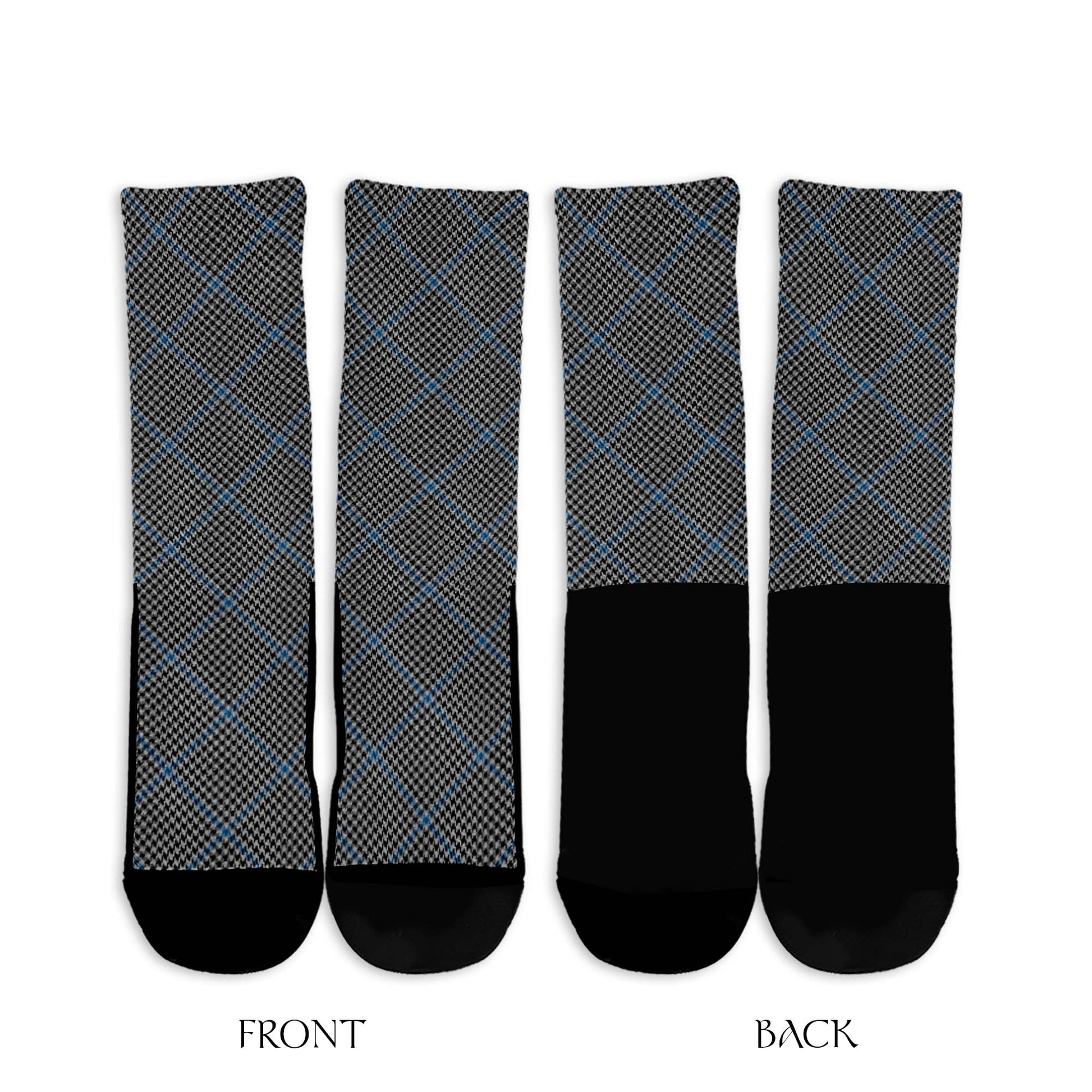 Gladstone Tartan Crew Socks Cross Style - Tartan Vibes Clothing