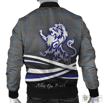 Gladstone Tartan Bomber Jacket with Alba Gu Brath Regal Lion Emblem - Tartan Vibes Clothing