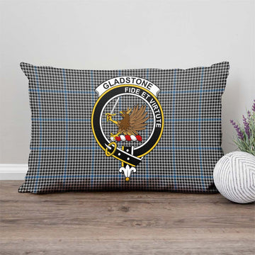 Gladstone Tartan Pillow Cover with Family Crest - Tartan Vibes Clothing