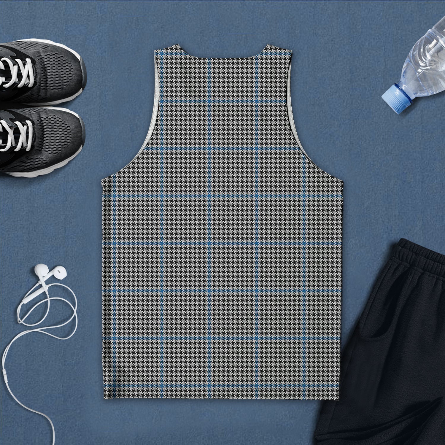 Gladstone Tartan Mens Tank Top with Family Crest - Tartan Vibes Clothing