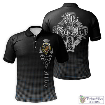 Gladstone Tartan Polo Shirt Featuring Alba Gu Brath Family Crest Celtic Inspired - Tartan Vibes Clothing
