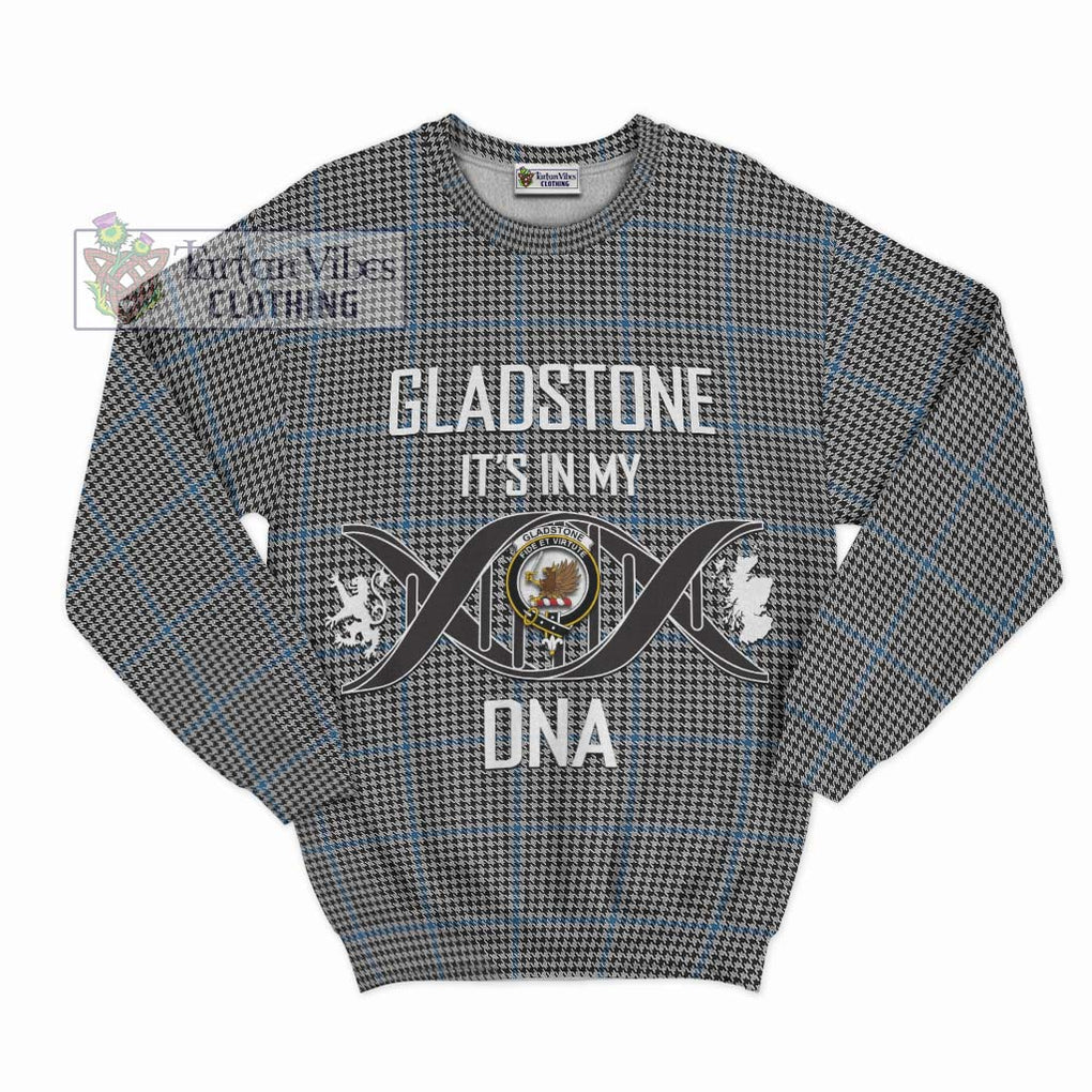Gladstone Tartan Sweatshirt with Family Crest DNA In Me Style - Tartan Vibes Clothing