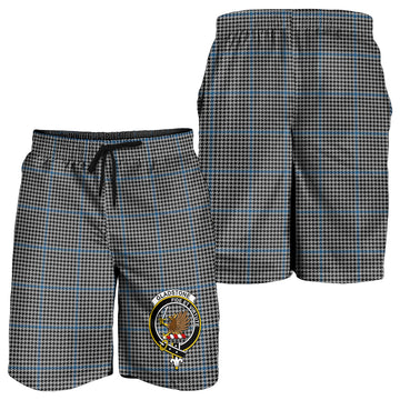 Gladstone Tartan Mens Shorts with Family Crest - Tartan Vibes Clothing