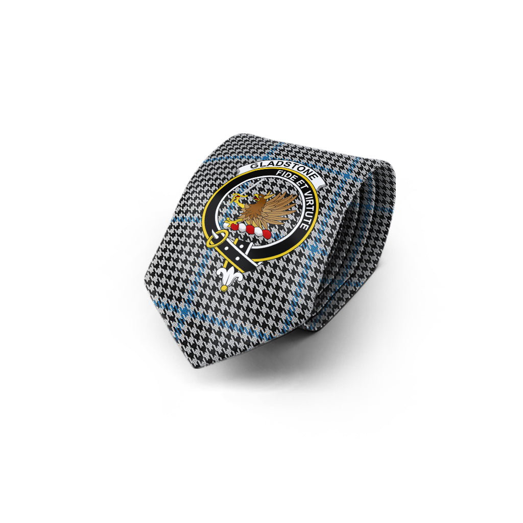 Gladstone Tartan Classic Necktie with Family Crest - Tartan Vibes Clothing
