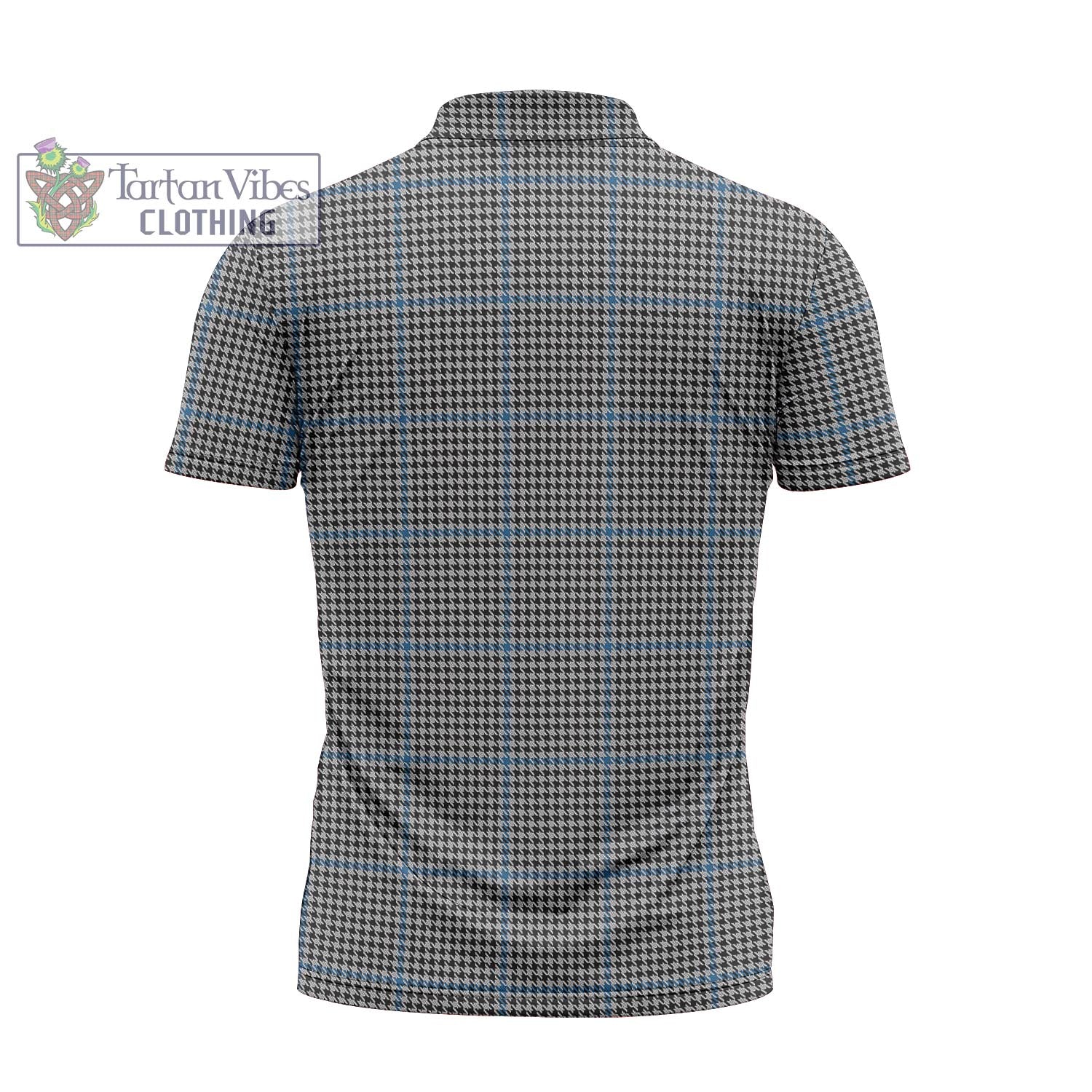 Tartan Vibes Clothing Gladstone Tartan Zipper Polo Shirt with Family Crest