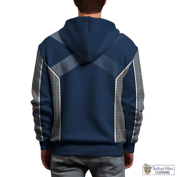 Gladstone Tartan Hoodie with Family Crest and Lion Rampant Vibes Sport Style - Tartan Vibes Clothing