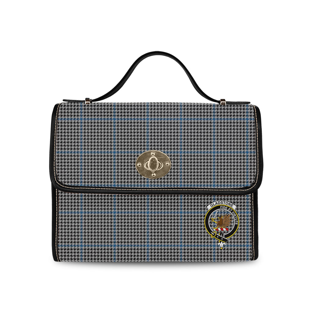 gladstone-tartan-leather-strap-waterproof-canvas-bag-with-family-crest