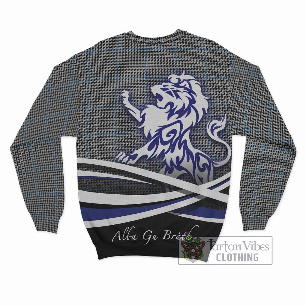 Gladstone Tartan Sweatshirt with Alba Gu Brath Regal Lion Emblem - Tartan Vibes Clothing