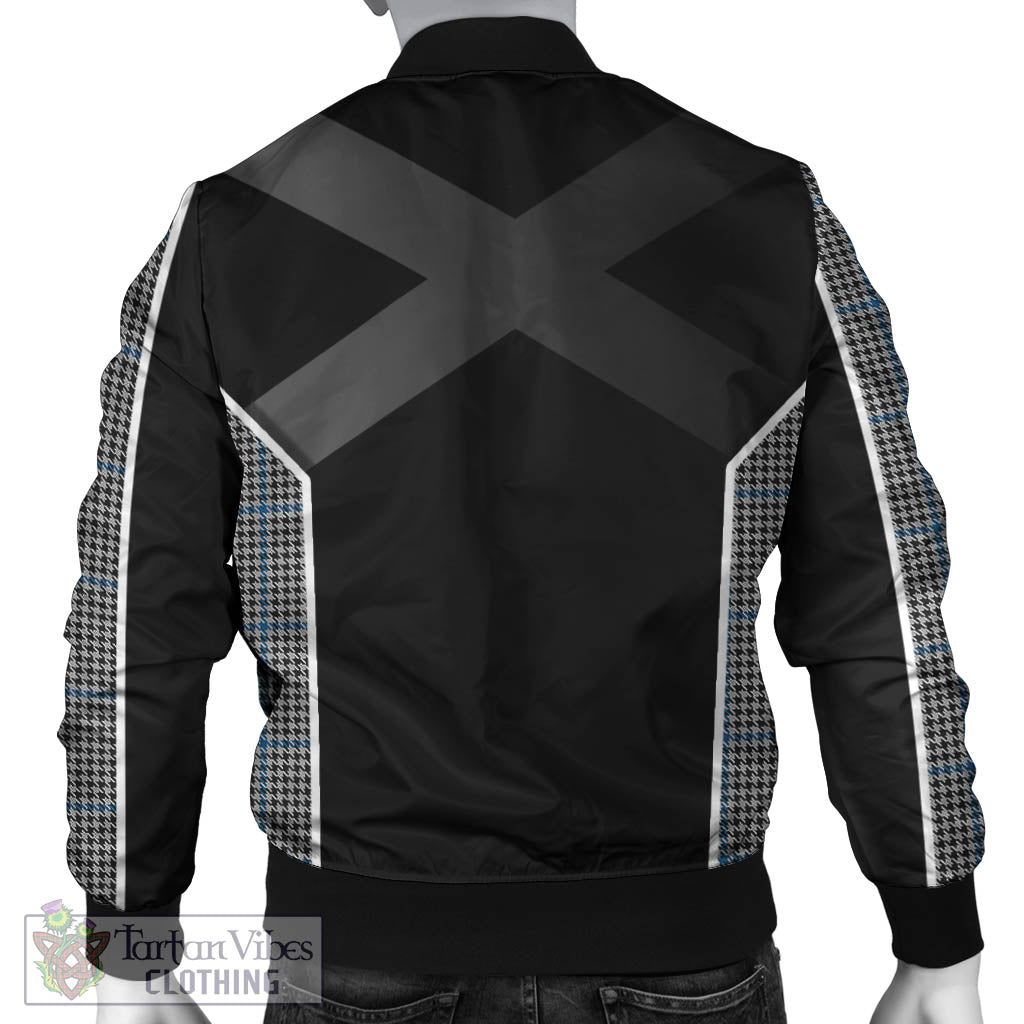 Gladstone Tartan Bomber Jacket with Family Crest and Scottish Thistle Vibes Sport Style - Tartan Vibes Clothing