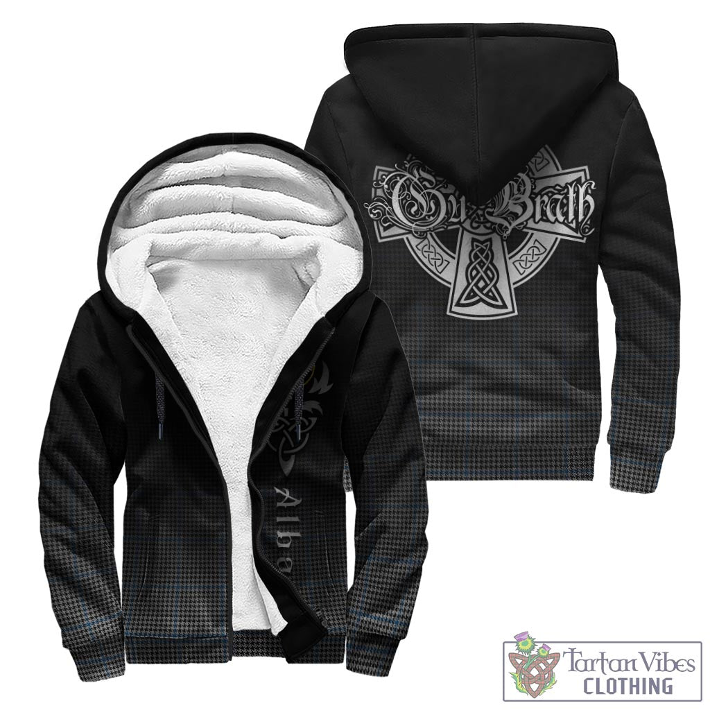 Gladstone Tartan Sherpa Hoodie Featuring Alba Gu Brath Family Crest Celtic Inspired - Tartan Vibes Clothing
