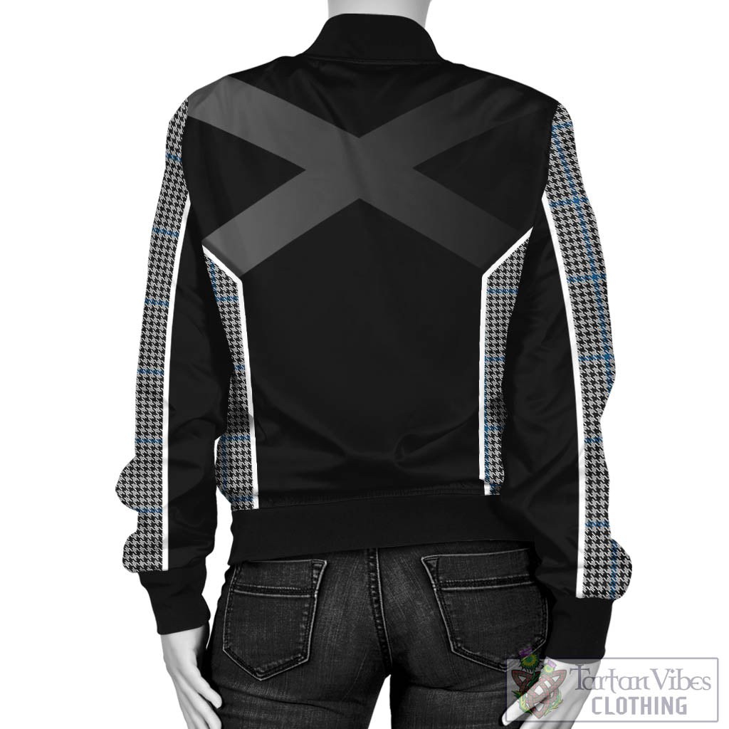 Gladstone Tartan Bomber Jacket with Family Crest and Scottish Thistle Vibes Sport Style - Tartan Vibes Clothing