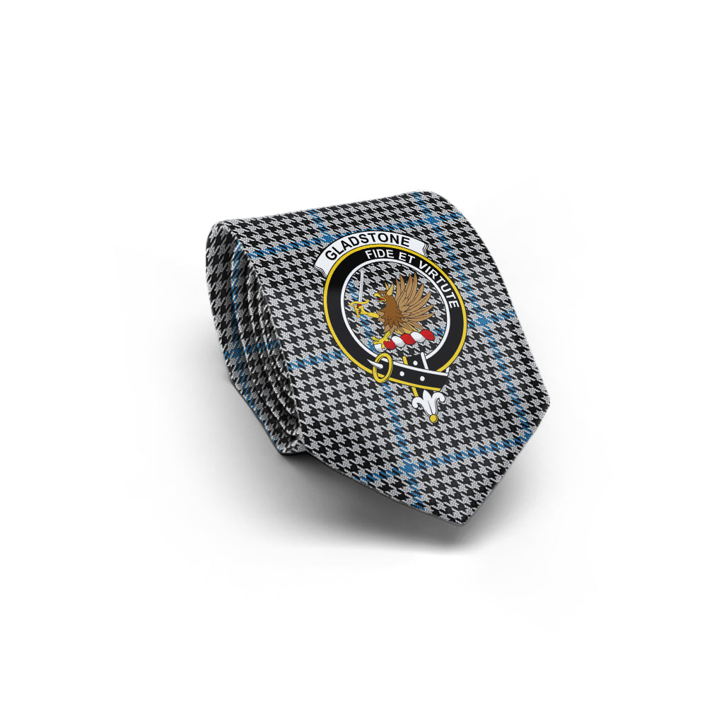 Gladstone Tartan Classic Necktie with Family Crest - Tartan Vibes Clothing