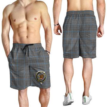 Gladstone Tartan Mens Shorts with Family Crest - Tartan Vibes Clothing