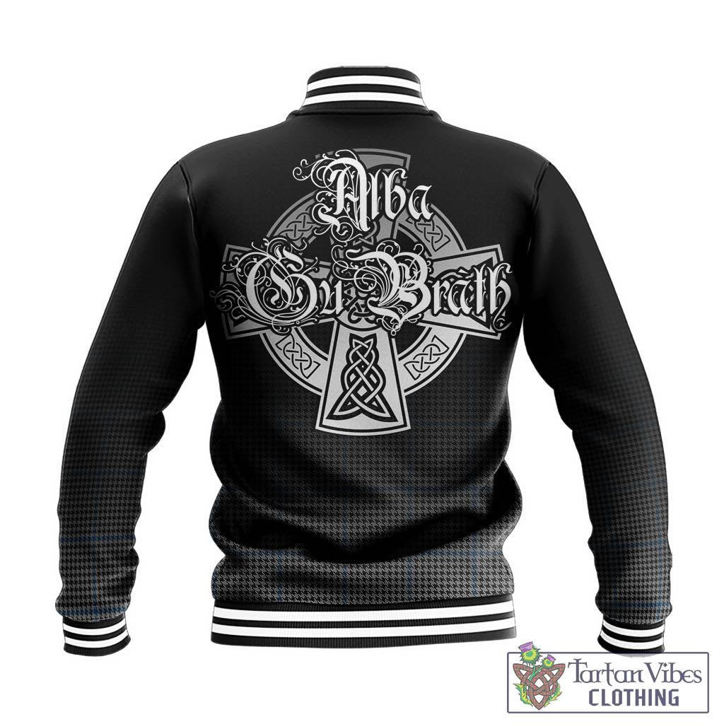 Gladstone Tartan Baseball Jacket Featuring Alba Gu Brath Family Crest Celtic Inspired - Tartan Vibes Clothing
