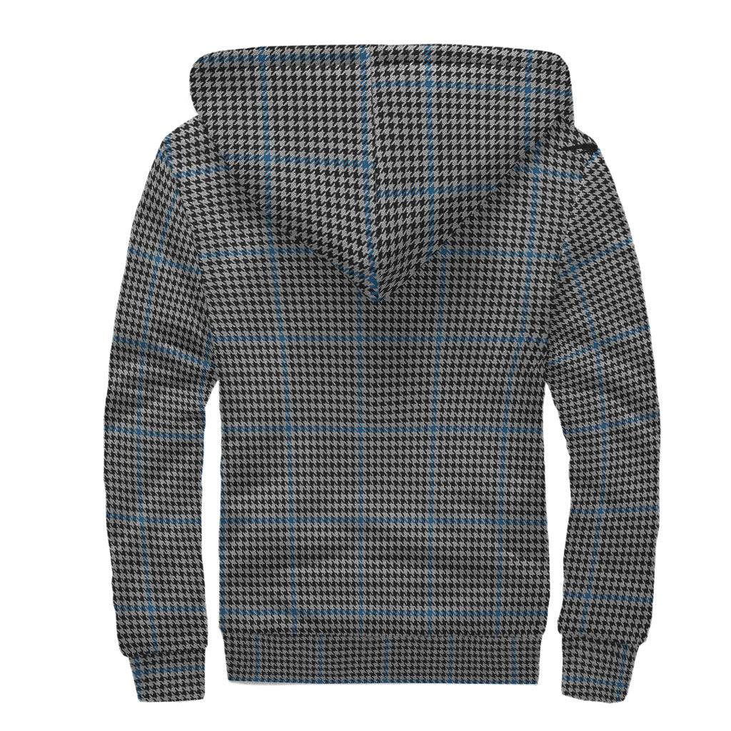 Gladstone Tartan Sherpa Hoodie with Family Crest - Tartan Vibes Clothing