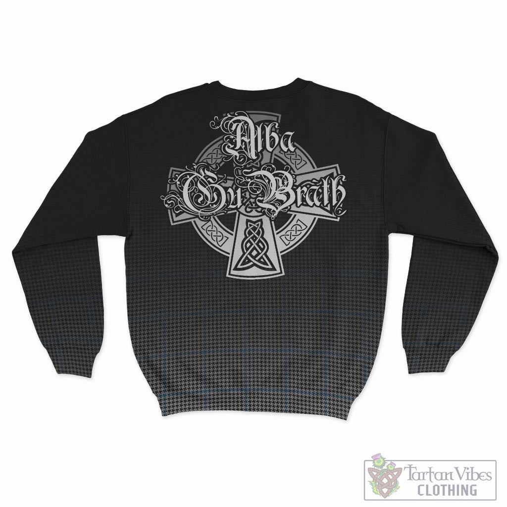 Gladstone Tartan Sweatshirt Featuring Alba Gu Brath Family Crest Celtic Inspired - Tartan Vibes Clothing