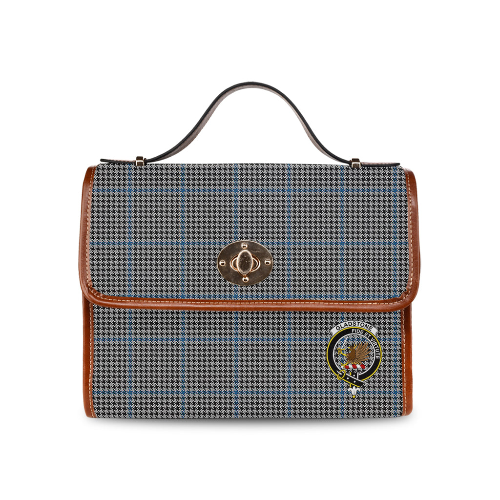 gladstone-tartan-leather-strap-waterproof-canvas-bag-with-family-crest