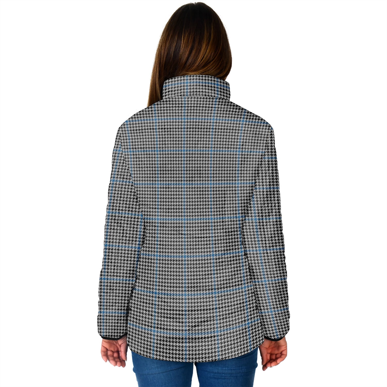 Gladstone Tartan Padded Jacket with Family Crest - Tartan Vibes Clothing