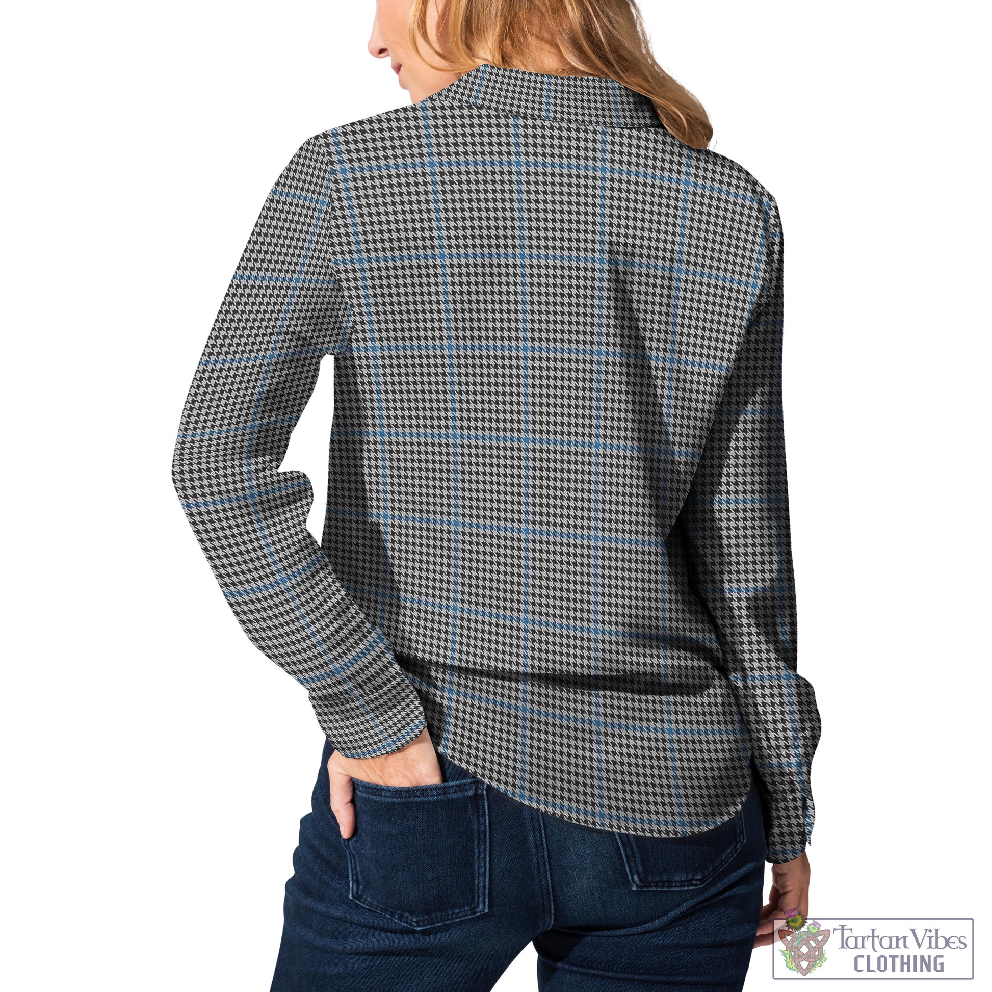 Gladstone Tartan Women's Casual Shirt with Family Crest - Tartan Vibes Clothing