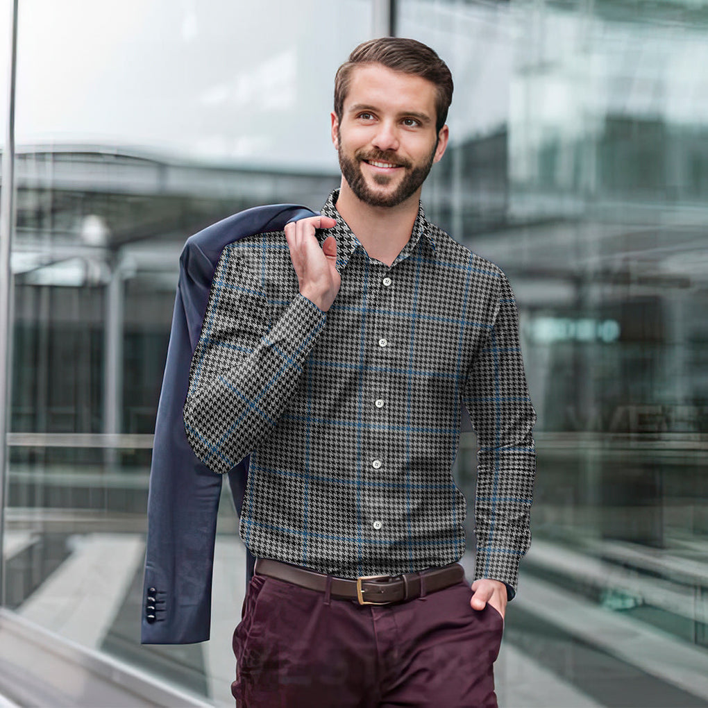 Gladstone Tartan Long Sleeve Button Up Shirt - Tartan Vibes Clothing